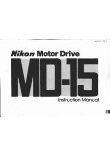 Nikon MD 15 manual. Camera Instructions.